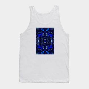 Midnight Blue African Abstract Design Tank Top